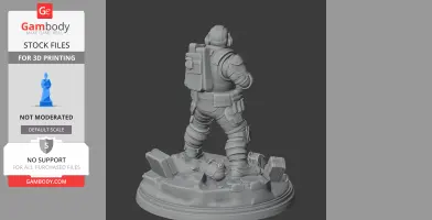 Heavy Contestant The Finals - Character Figure STL