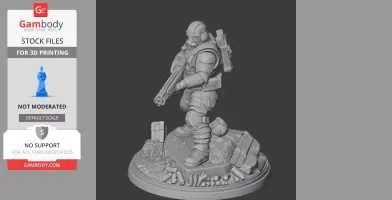 Heavy Contestant The Finals - Character Figure STL