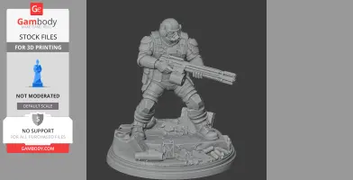 Heavy Contestant The Finals - Character Figure STL