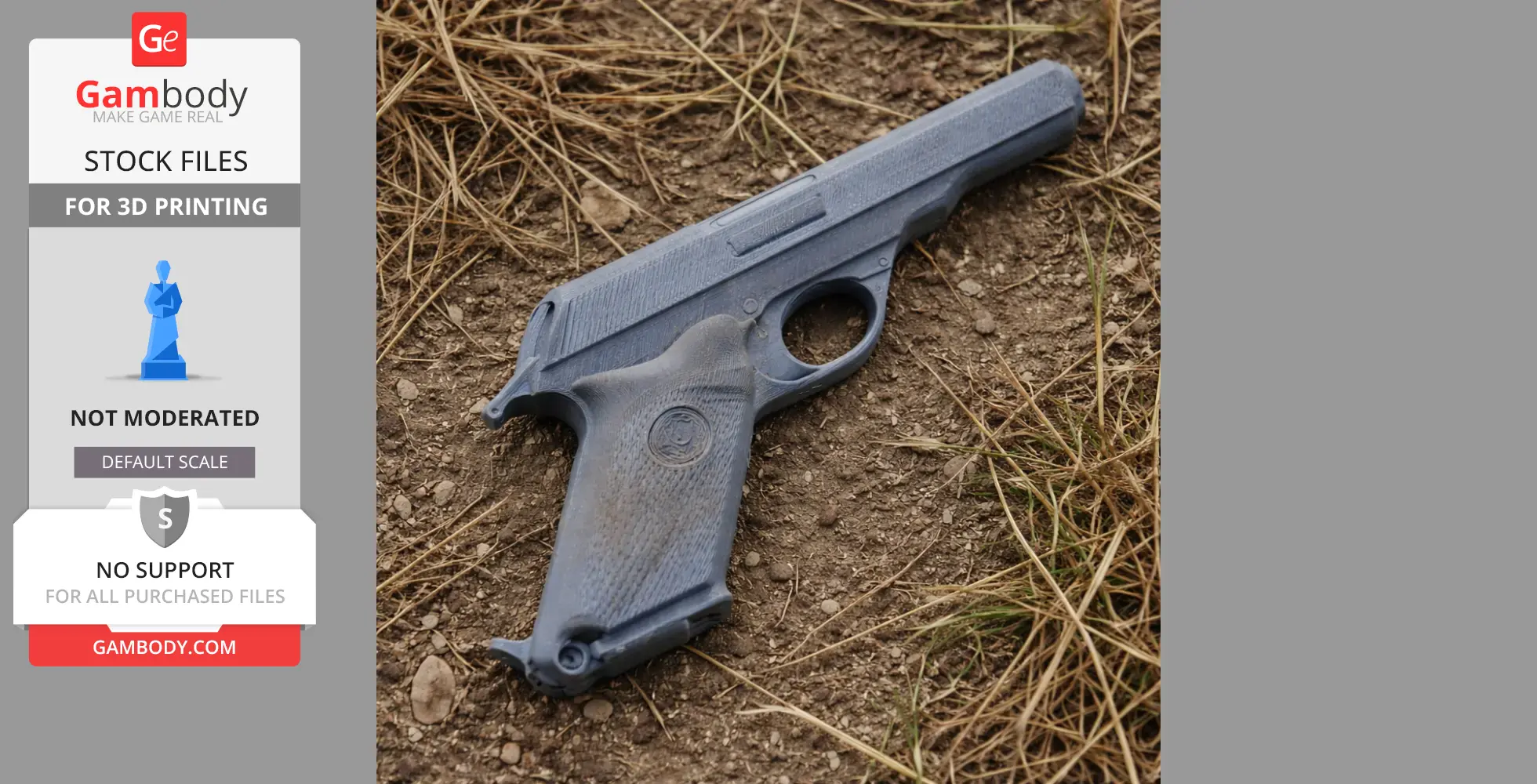 Ashani pistol - Cosplay Prop STL