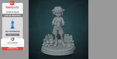 Basil - Omori - Character Figure STL