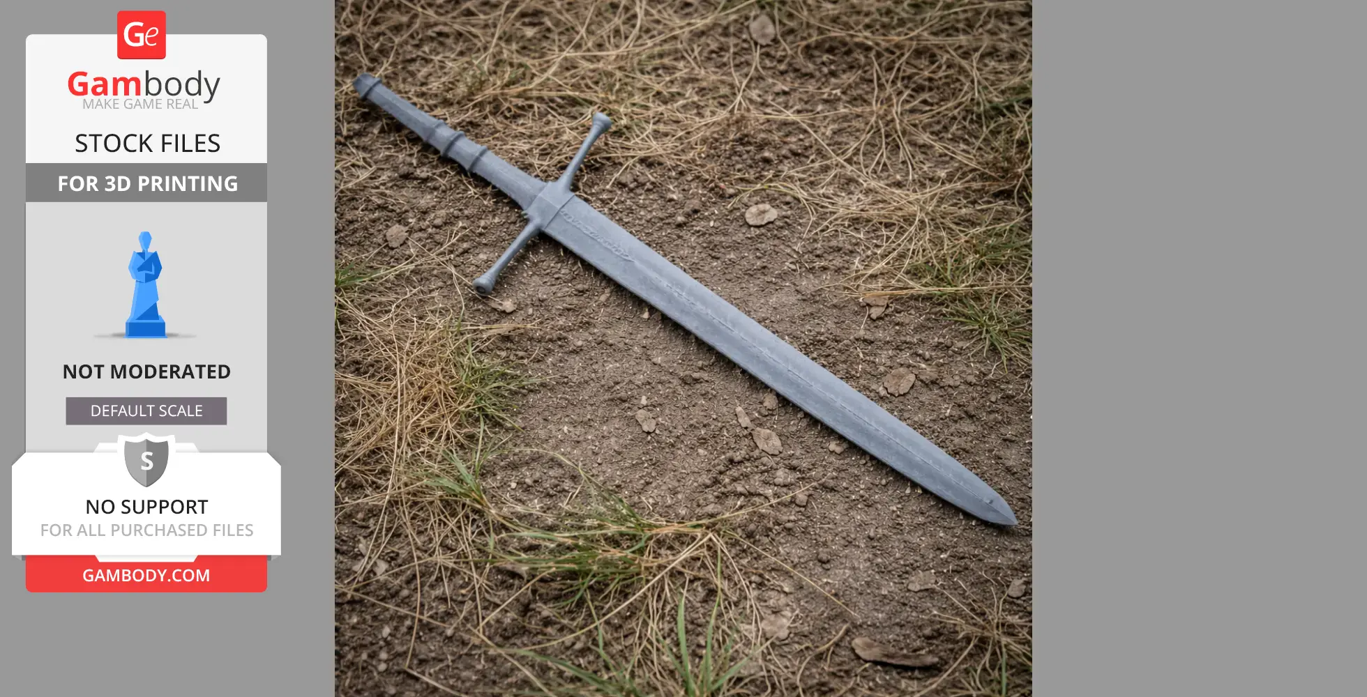 Astora Greatsword Dark Souls - Cosplay Prop STL
