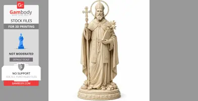 Saint Antiochus of Sulcis - Devotional Statue - STL 3D Print