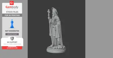 Saint Antiochus of Sulcis - Devotional Statue - STL 3D Print