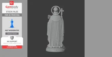 Saint Antiochus of Sulcis - Devotional Statue - STL 3D Print