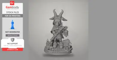 Amdusias - Cult of the Lamb - Character Figure STL