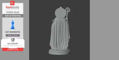 Saint Antoninus of Rome - Devotional Statue - STL 3D Print