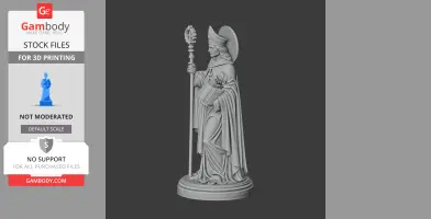 Saint Antoninus of Rome - Devotional Statue - STL 3D Print