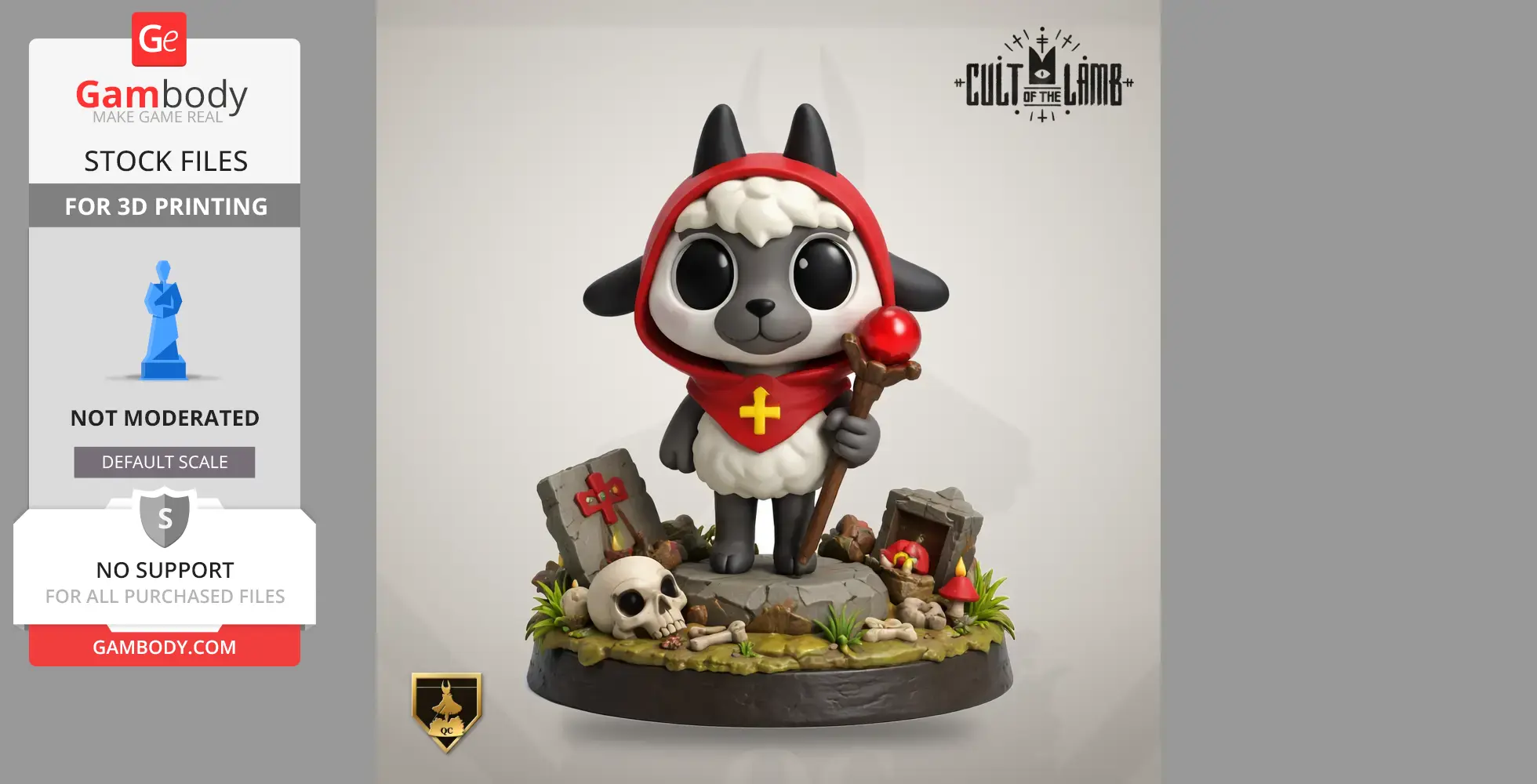 Follower - Cult of the Lamb - Character Figure STL
