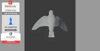 Band-rumped storm petrel - Prehistoric Animal STL