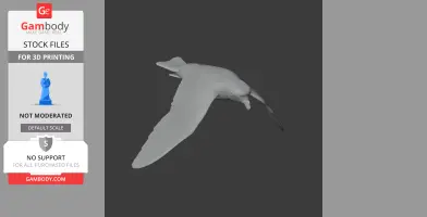 Band-rumped storm petrel - Prehistoric Animal STL