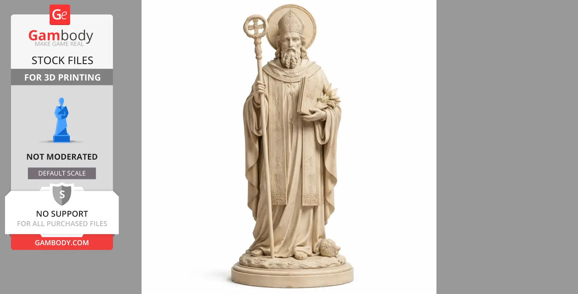 Saint Antoninus of Sorrento - Devotional - STL 3D Print