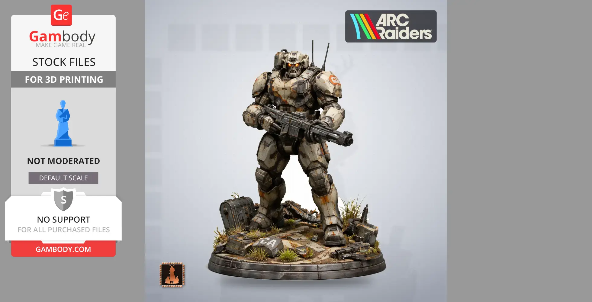 Bastion - Arc Raiders - Character Figure STL