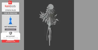 Band-tailed barbthroat - Prehistoric Animal STL