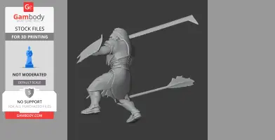 Lurtz Lord of the Rings Figurine - Character Figure STL