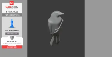 Band-tailed cacique - Prehistoric Animal STL