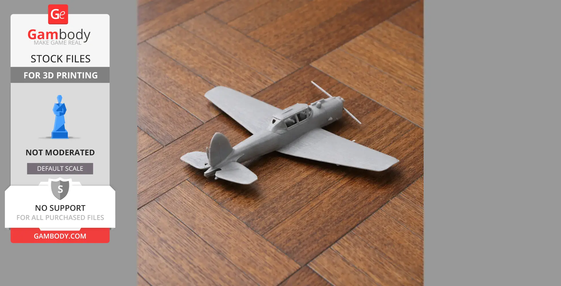 De Havilland Canada DHC-1 Chipmunk - Scale Vehicle STL