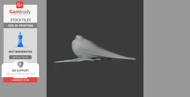 Band-tailed guan - Prehistoric Animal STL
