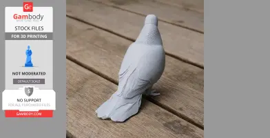 Band-tailed pigeon - Prehistoric Animal STL