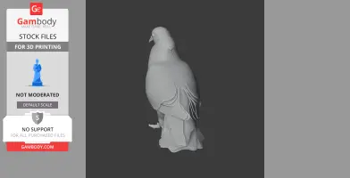 Band-tailed pigeon - Prehistoric Animal STL