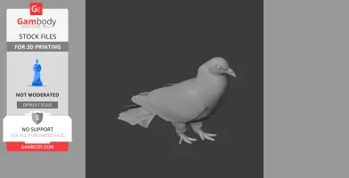Band-tailed pigeon - Prehistoric Animal STL