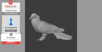 Band-tailed pigeon - Prehistoric Animal STL