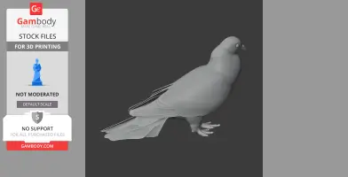 Band-tailed pigeon - Prehistoric Animal STL