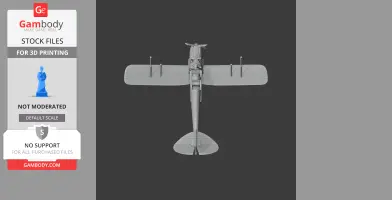 de Havilland Tiger Moth - Scale Vehicle STL