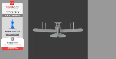 de Havilland Tiger Moth - Scale Vehicle STL