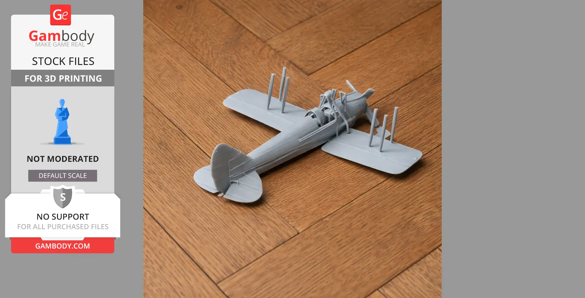 de Havilland Tiger Moth - Scale Vehicle STL