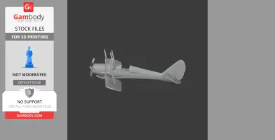 de Havilland Tiger Moth - Scale Vehicle STL