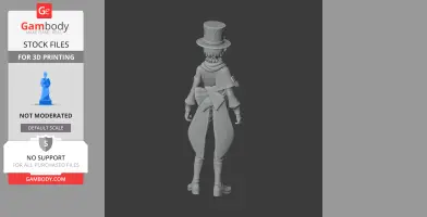 Lyney - Genshin Impact Figurine - Character Figure STL