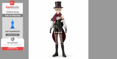 Lyney - Genshin Impact Figurine - Character Figure STL