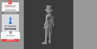 Lyney - Genshin Impact Figurine - Character Figure STL