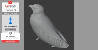 Band-tailed sierra finch - Prehistoric Animal STL