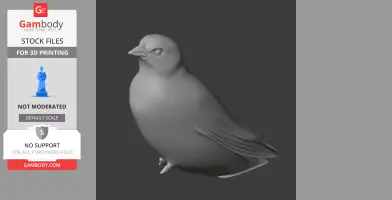 Band-tailed sierra finch - Prehistoric Animal STL