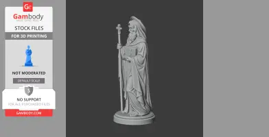 Saint Aphrahat - Devotional Statue - STL 3D Print