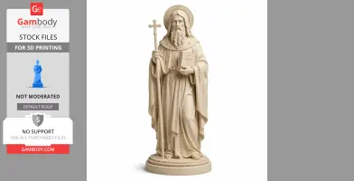 Saint Aphrahat - Devotional Statue - STL 3D Print