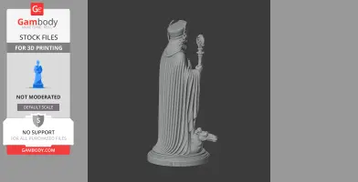 Saint Aphrodisius - Devotional Statue - STL 3D Print