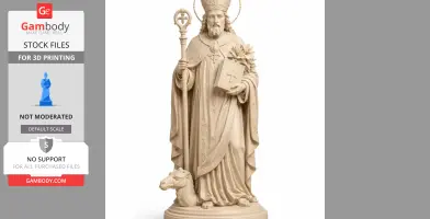 Saint Aphrodisius - Devotional Statue - STL 3D Print
