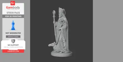 Saint Aphrodisius - Devotional Statue - STL 3D Print