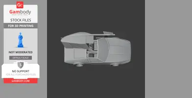 De Tomaso Mangusta - Scale Vehicle STL