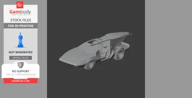 De Tomaso Mangusta - Scale Vehicle STL