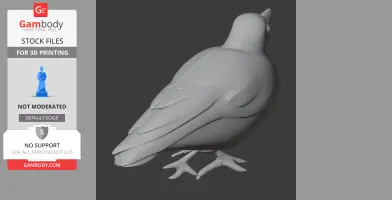 Banded antbird - Prehistoric Animal STL
