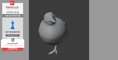 Banded antbird - Prehistoric Animal STL