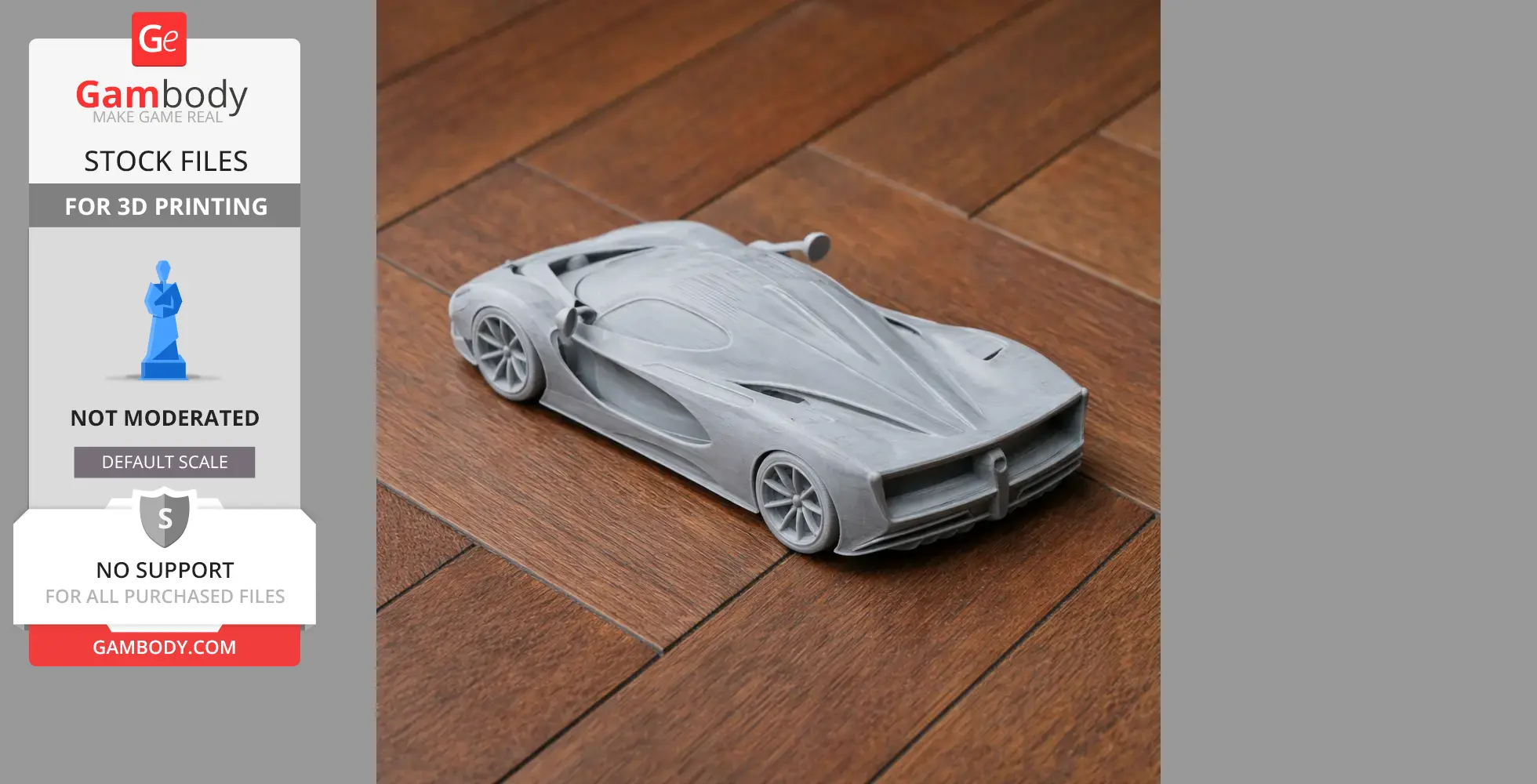 De Tomaso P72 - Scale Vehicle STL