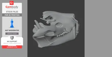 Tiger Skull - Skull Replica STL