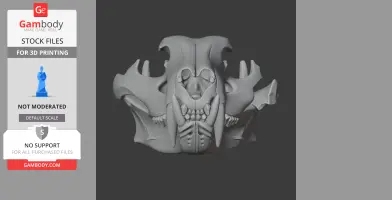 Tiger Skull - Skull Replica STL