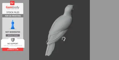 Banded bay cuckoo - Prehistoric Animal STL