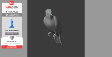 Banded bay cuckoo - Prehistoric Animal STL